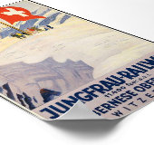 Schweizer Bahnwerbung Vintag Poster (Ecke)