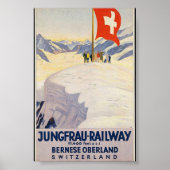 Schweizer Bahnwerbung Vintag Poster (Vorne)