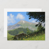 Schweizer Berge Postkarte (Vorne/Hinten)