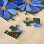 Schweizer Berghund Alpine Enzian Kunst Puzzle (Seite)