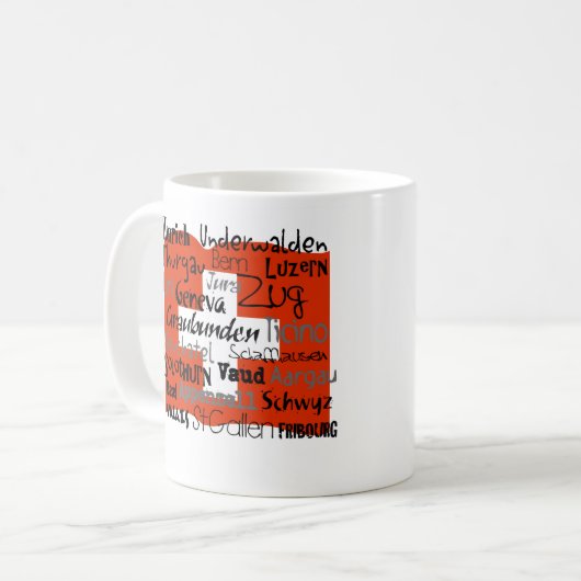 Schweizer Bezirk-Tasse Kaffeetasse (Vorderseite Links)