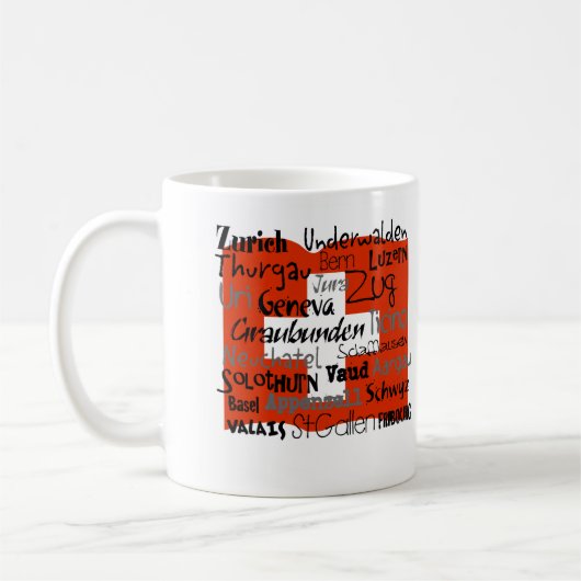 Schweizer Bezirk-Tasse Kaffeetasse (Links)