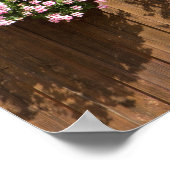 Schweizer Blumenkasten Poster (Ecke)