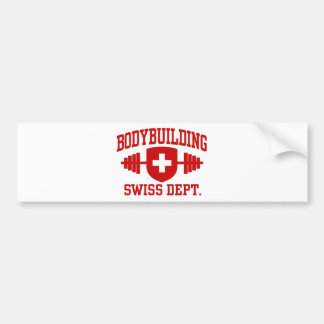 Schweizer Bodybuilding Autoaufkleber