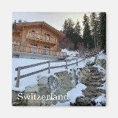 Schweizer Chalet mit Bach Magnet (Vorne)
