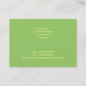 Schweizer Chalet Visitenkarte (Rückseite)