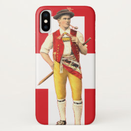 Schweizer Cowboy von Appenzell im traditionellen iPhone X Hülle