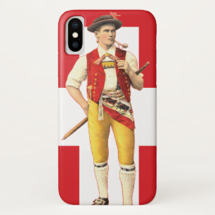 Schweizer Cowboy von Appenzell im traditionellen iPhone X Hülle