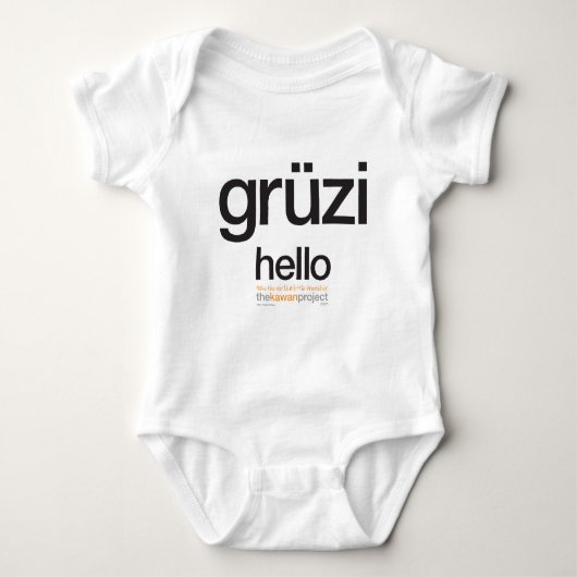 Schweizer Deutscher | Baby Strampler (Vorderseite)