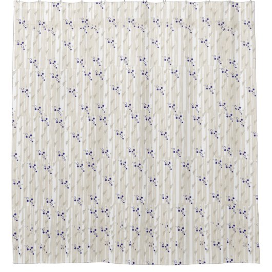 Schweizer Dot über Grau Duschvorhang (Vorderseite)