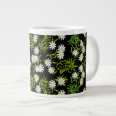 Schweizer Edelweiss-Alpen-Blume Jumbo-Tasse (Vorderseite Rechts)