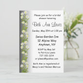 Schweizer Edelweiss Blumen-Brautparty-Einladung Einladung (Stehend Vorderseite)