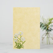 Schweizer Edelweiss Blumen-Briefpapier Briefpapier (Stehend Vorderseite)