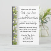 Schweizer Edelweiss Blumen, die Einladung Wedding (Stehend Vorderseite)