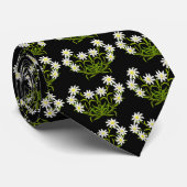 Schweizer Edelweiss Blumen-Krawatte Krawatte (Gerollt)