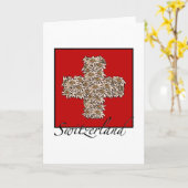 Schweizer Edelweiss Cross Karte (Gelbe Blume)