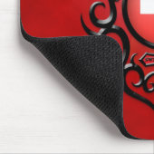Schweizer Eisen Stammes- Mousepad (Ecke)