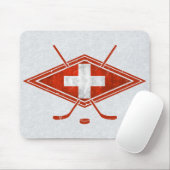 Schweizer Eishockey-Flag Schweiz Mousepad (Mit Mouse)