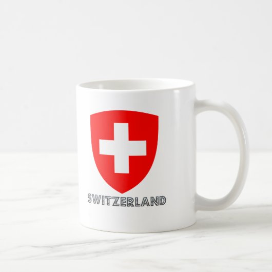 Schweizer Emblem Kaffeetasse (Rechts)
