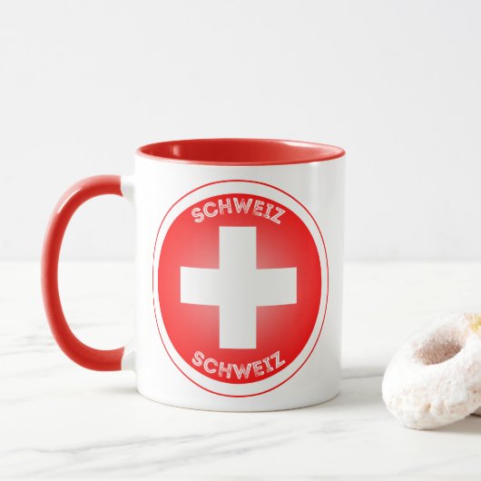 Schweizer Erbesymbol Tasse (Mit Donut)