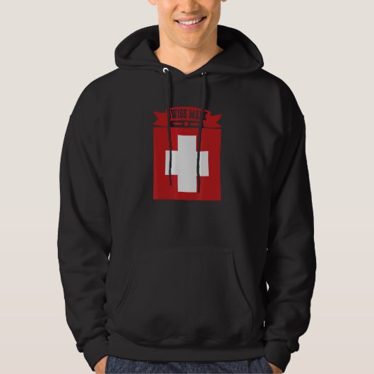 Schweizer Fabrikat Schweiz Hoodie (Vorderseite)