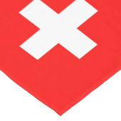 Schweizer Fahne & Sport Fankenhaus Dekoration / Sc Kurzer Tischläufer (Ecke)