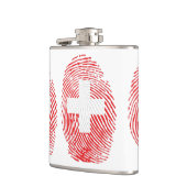 Schweizer Fingerabdruck Flachmann (Links)