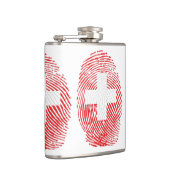 Schweizer Fingerabdruck Flachmann (Rechts)