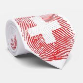 Schweizer Fingerabdruck Krawatte (Gerollt)