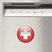 Schweizer Flagge 2.0 Magnet (In Situ (Geschirrspüler))
