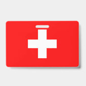 Schweizer Flagge Ausweis (Rückseite)