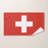 Schweizer Flagge Badhandtuch Set (Handtuch)