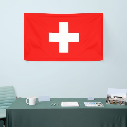 Schweizer Flagge Banner (Messeveranstaltung)