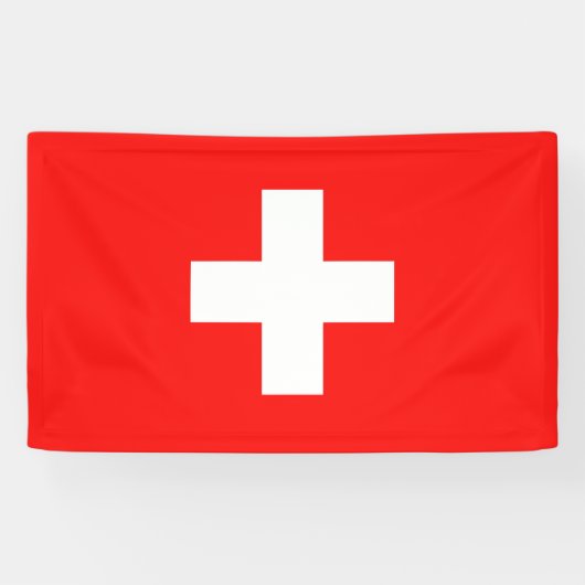Schweizer Flagge Banner (Horizontal)