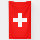 Schweizer Flagge Banner (Vertikal)