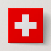 Schweizer Flagge Button (Vorderseite)