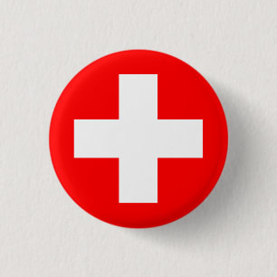 Schweizer Flagge Button