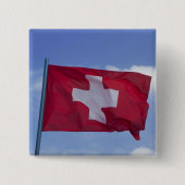 Schweizer Flagge Button (Vorderseite)