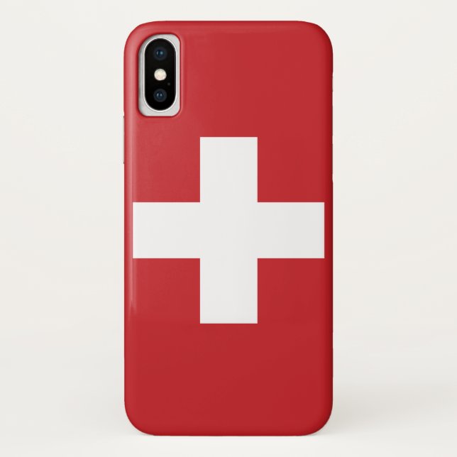 Schweizer Flagge Case-Mate iPhone Hülle (Rückseite)