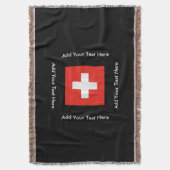 Schweizer Flagge Decke (Vorderseite Vertikal)