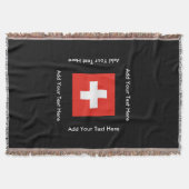 Schweizer Flagge Decke (Vorderseite)