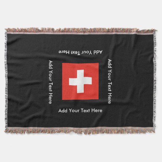 Schweizer Flagge Decke (Vorderseite)