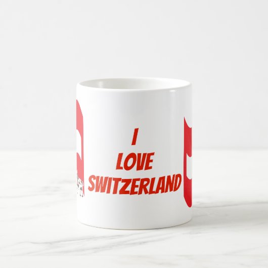 Schweizer Flagge der Liebe I Schweiz | und Kaffeetasse (Mittel)