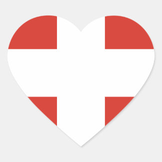 Schweizer Flagge - Die der Nationalflagge der Schw Herz-Aufkleber