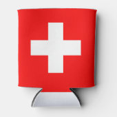 Schweizer Flagge Dosenkühler (Vorderseite)
