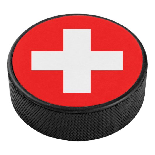 Schweizer Flagge Eishockey Puck (3/4)
