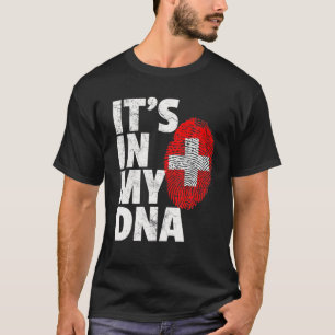 Schweizer Flagge Es ist in MEINE DNA Weihnachtsgi T-Shirt