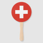 Schweizer Flagge Fächer (Rückseite)