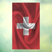 Schweizer Flagge Fensteraufkleber (Blatt 3)