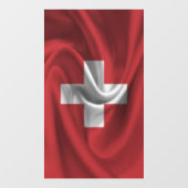 Schweizer Flagge Fensteraufkleber (Blatt)